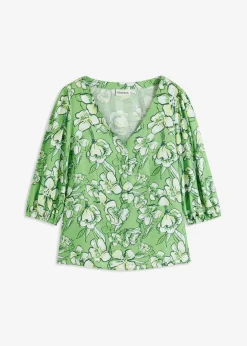 Blusa de mezcla de viscosa fluida