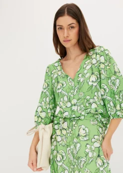 Blusa de mezcla de viscosa fluida