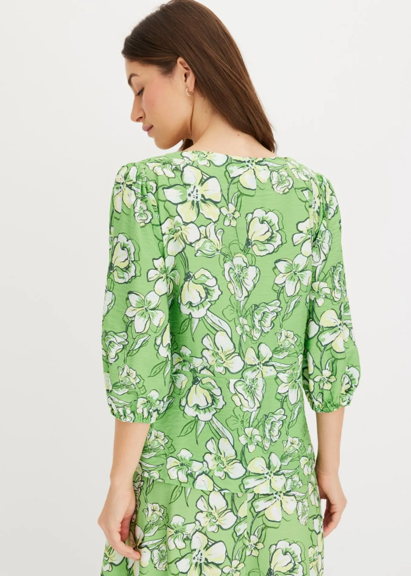 Blusa de mezcla de viscosa fluida