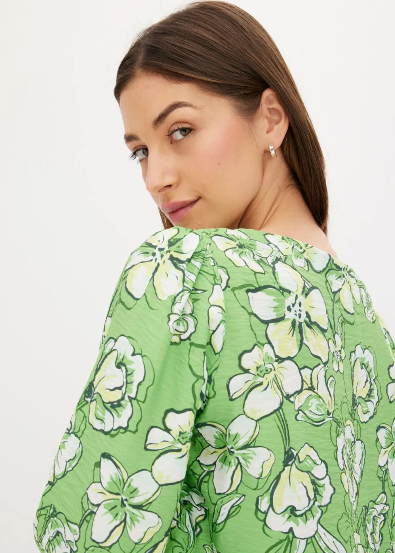 Blusa de mezcla de viscosa fluida