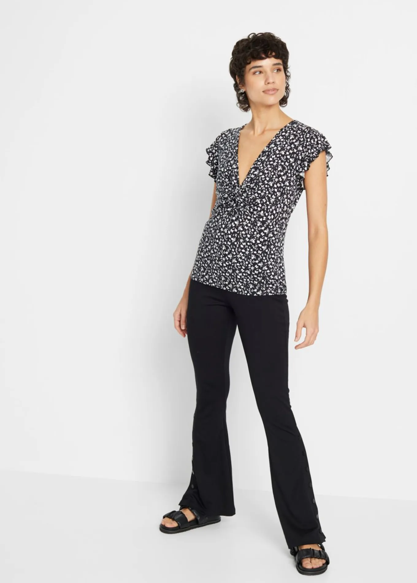 Blusa de mezcla de viscosa
