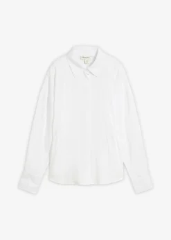 Blusa de mezcla de viscosa con bolsillos