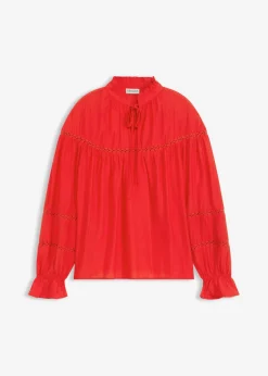 Blusa de mezcla de viscosa fina