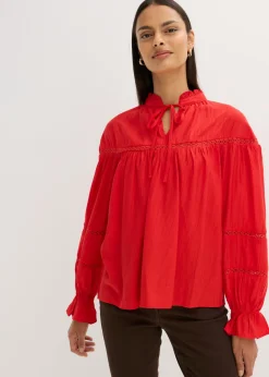 Blusa de mezcla de viscosa fina
