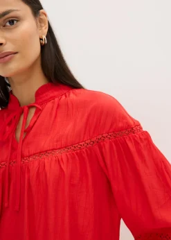Blusa de mezcla de viscosa fina