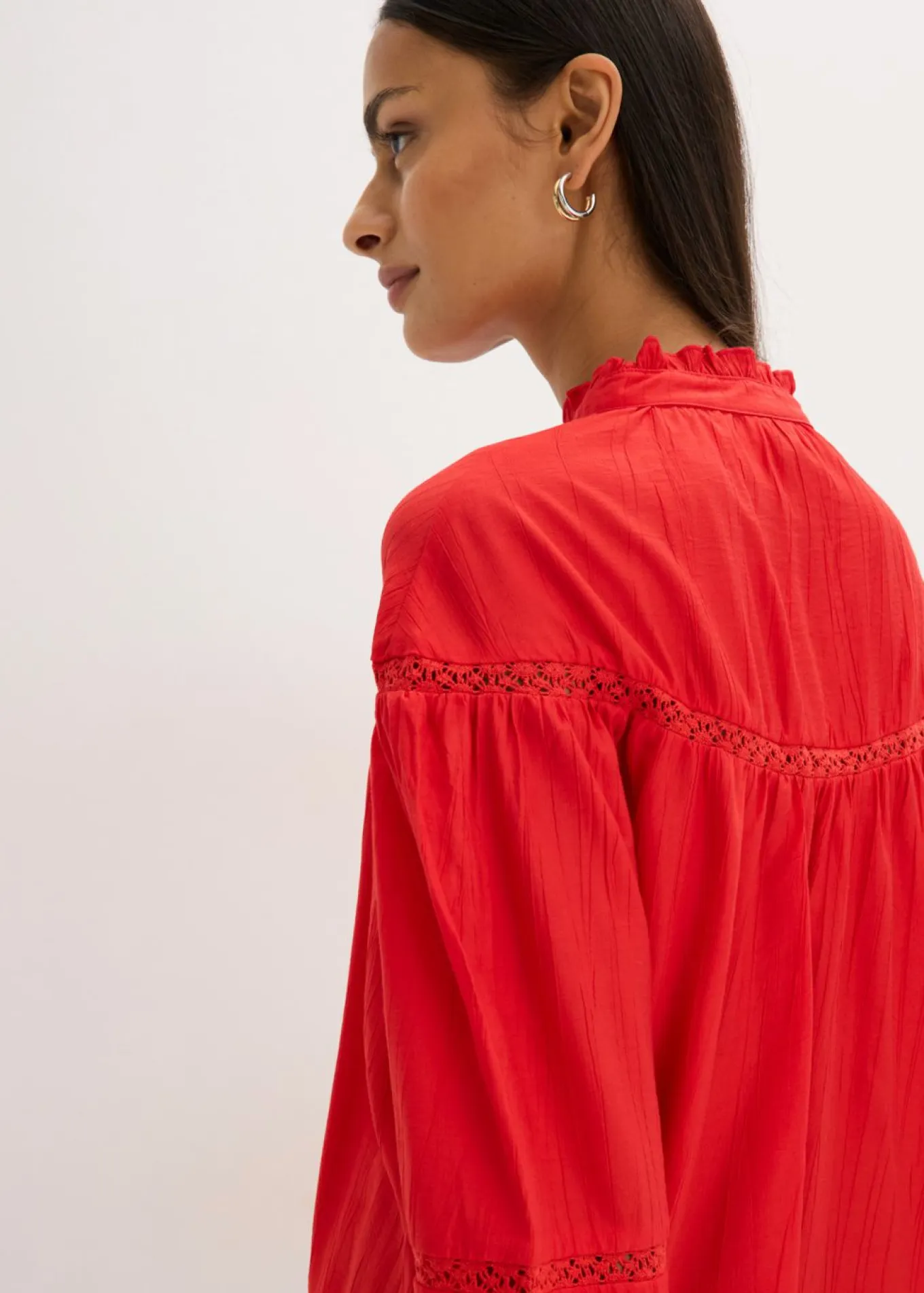 Blusa de mezcla de viscosa fina