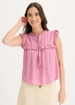 Blusa de mezcla de viscosa