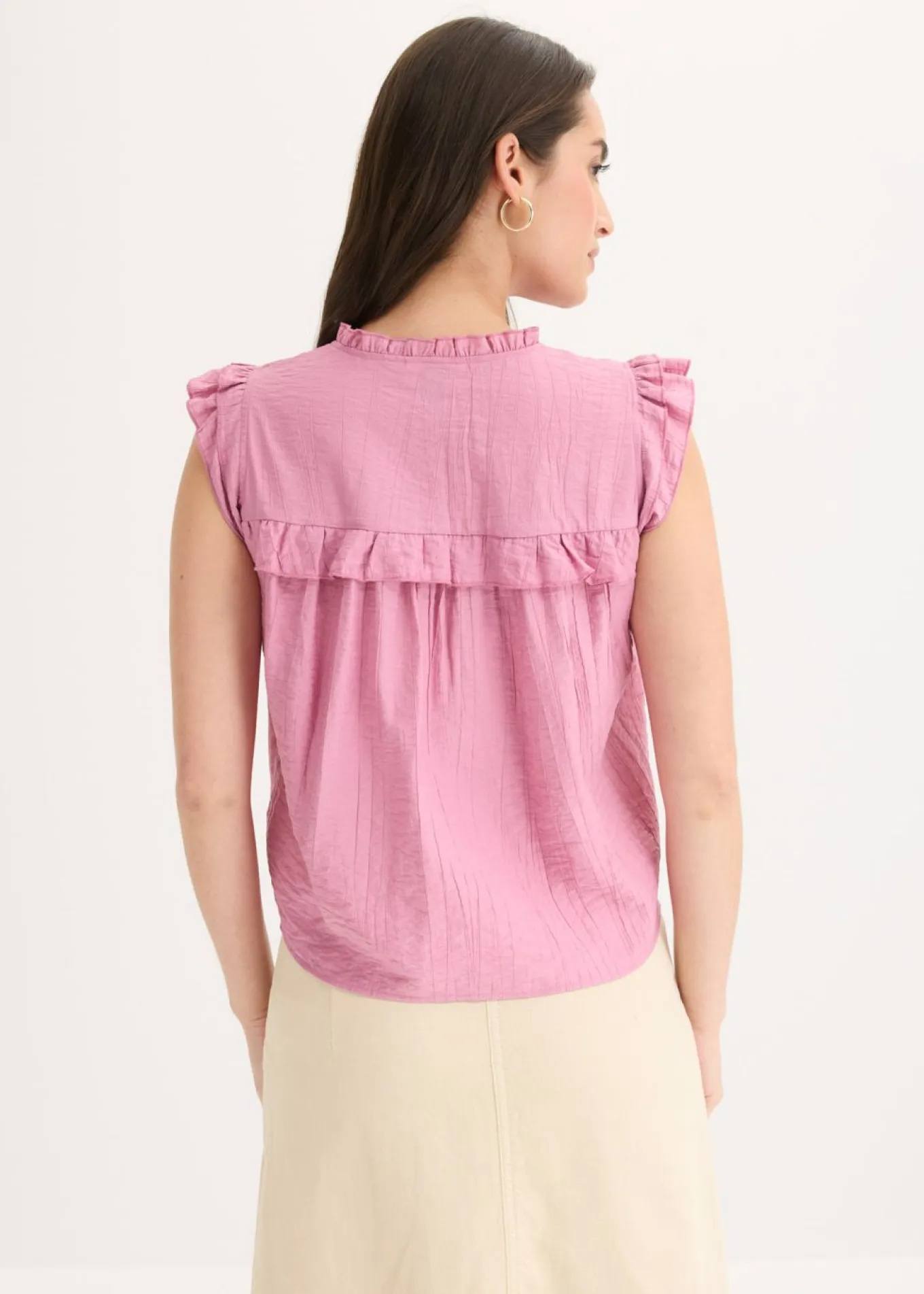 Blusa de mezcla de viscosa