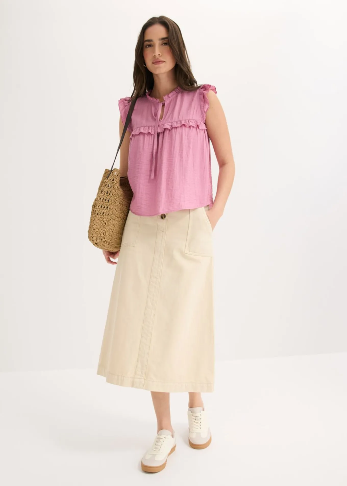 Blusa de mezcla de viscosa