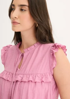 Blusa de mezcla de viscosa