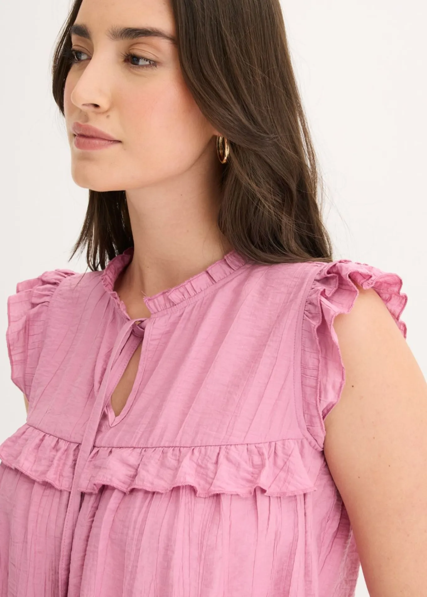 Blusa de mezcla de viscosa