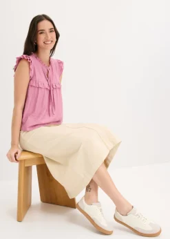 Blusa de mezcla de viscosa