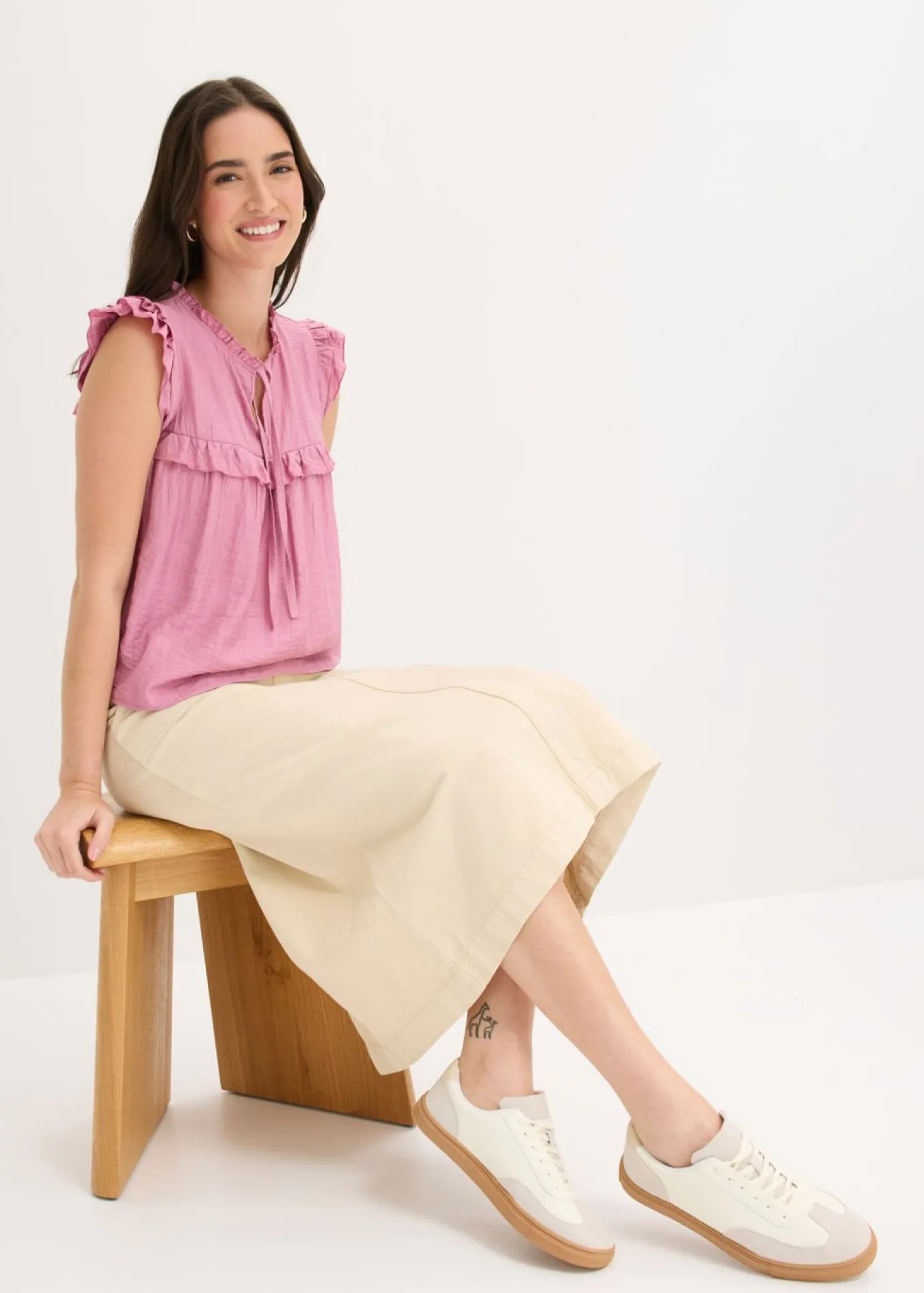 Blusa de mezcla de viscosa