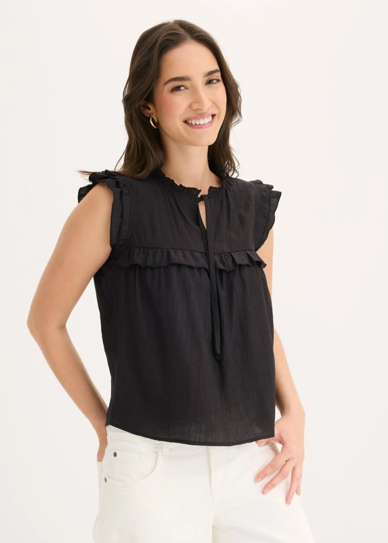 Blusa de mezcla de viscosa