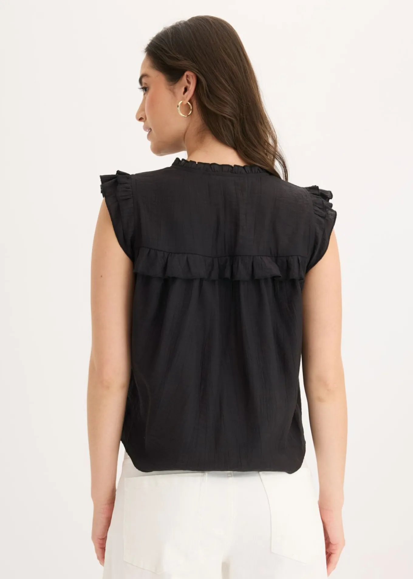 Blusa de mezcla de viscosa