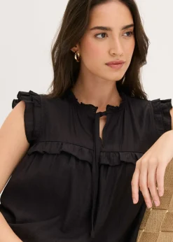 Blusa de mezcla de viscosa