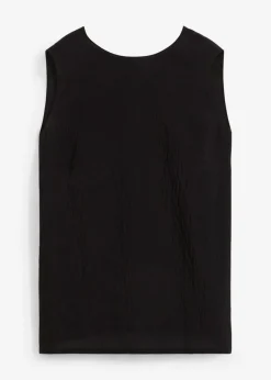 Blusa de mezcla de viscosa arrugada