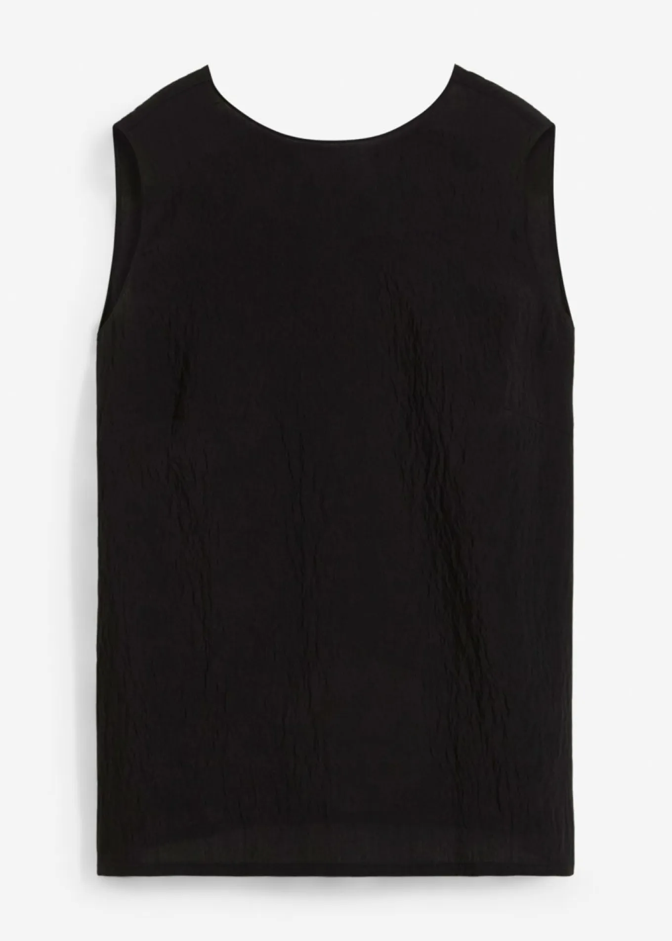 Blusa de mezcla de viscosa arrugada