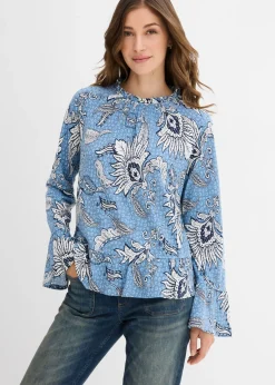 Blusa de mezcla suave de modal