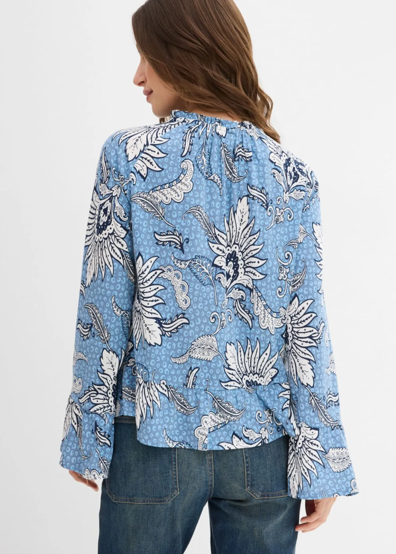 Blusa de mezcla suave de modal
