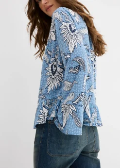 Blusa de mezcla suave de modal