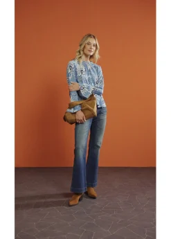 Blusa de mezcla suave de modal