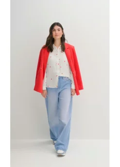 Blusa de muselina con corazones