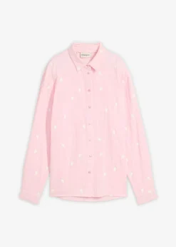 Blusa de muselina con corazones