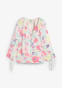 Blusa de muselina de algodón puro