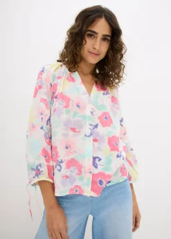 Blusa de muselina de algodón puro