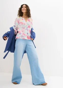 Blusa de muselina de algodón puro