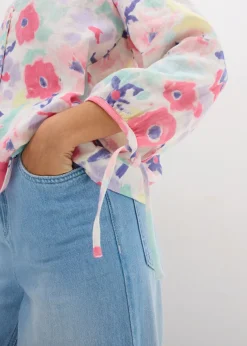 Blusa de muselina de algodón puro
