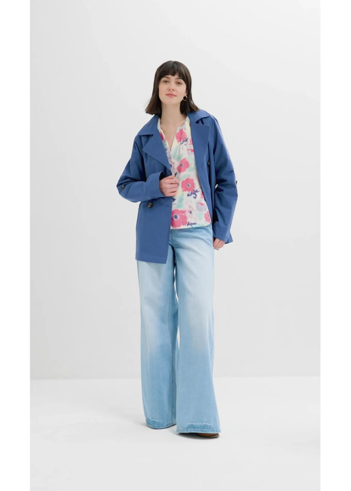 Blusa de muselina de algodón puro