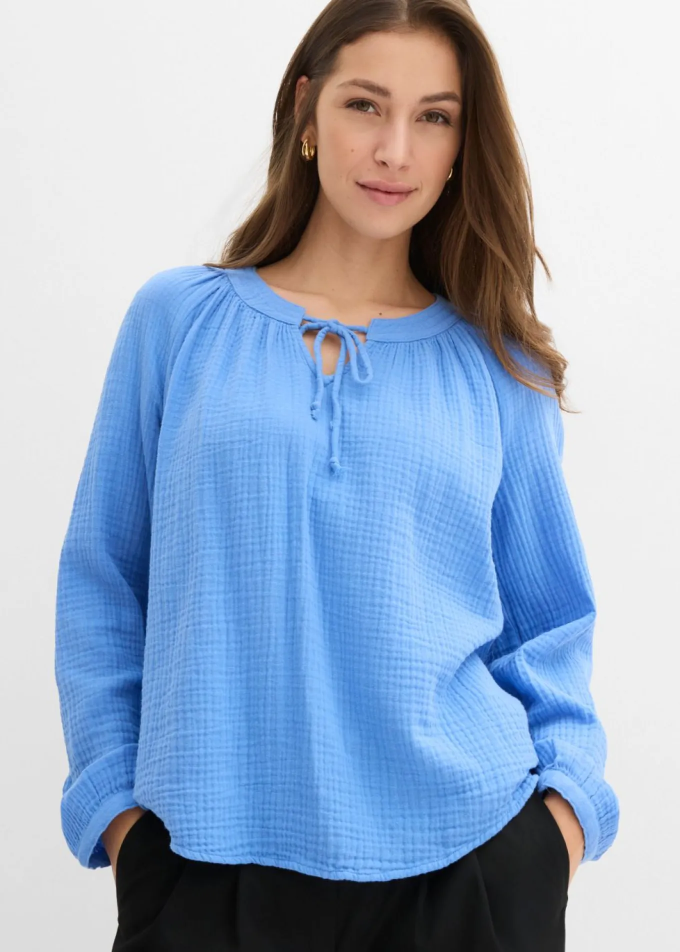 Blusa de muselina suave