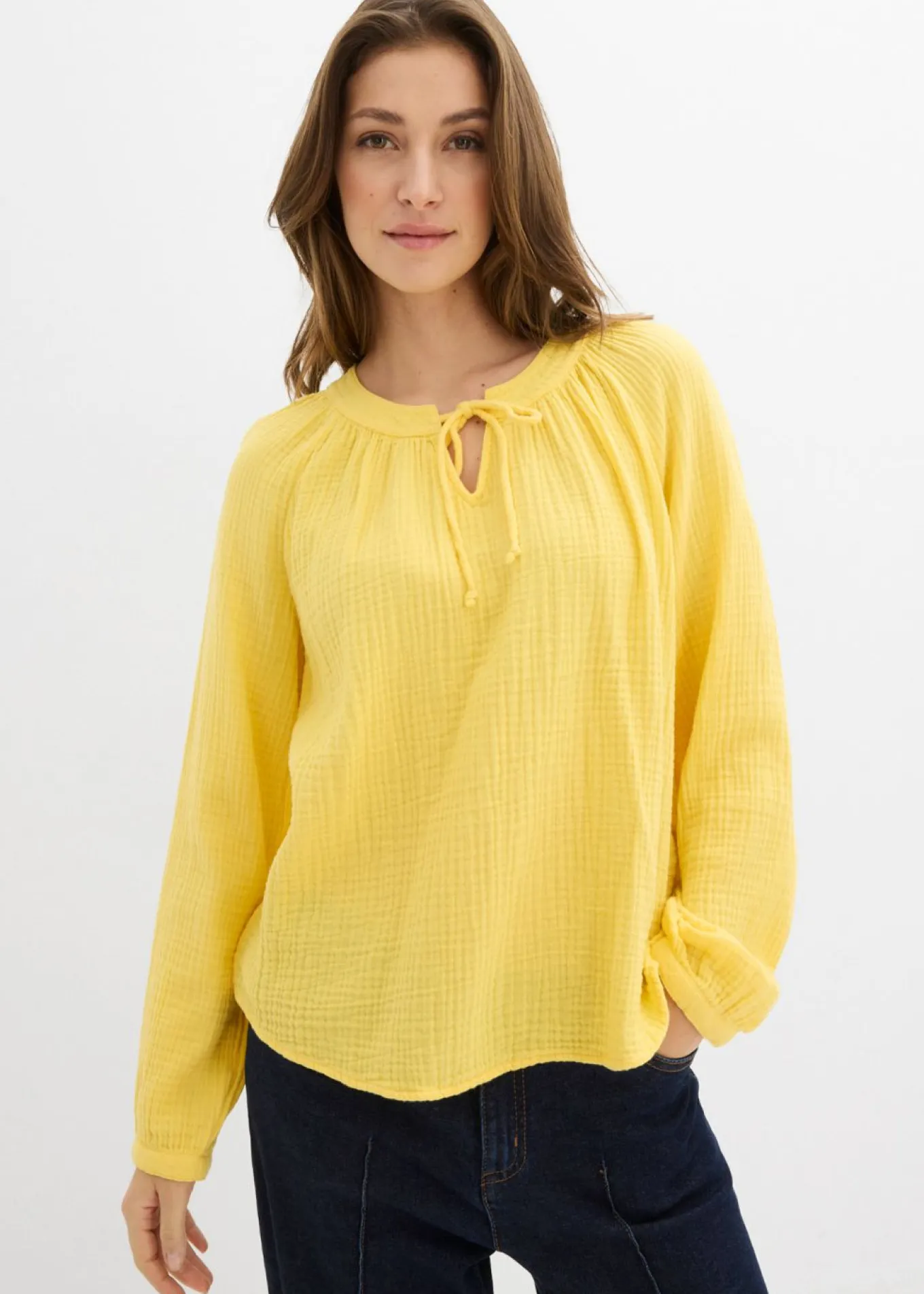 Blusa de muselina suave