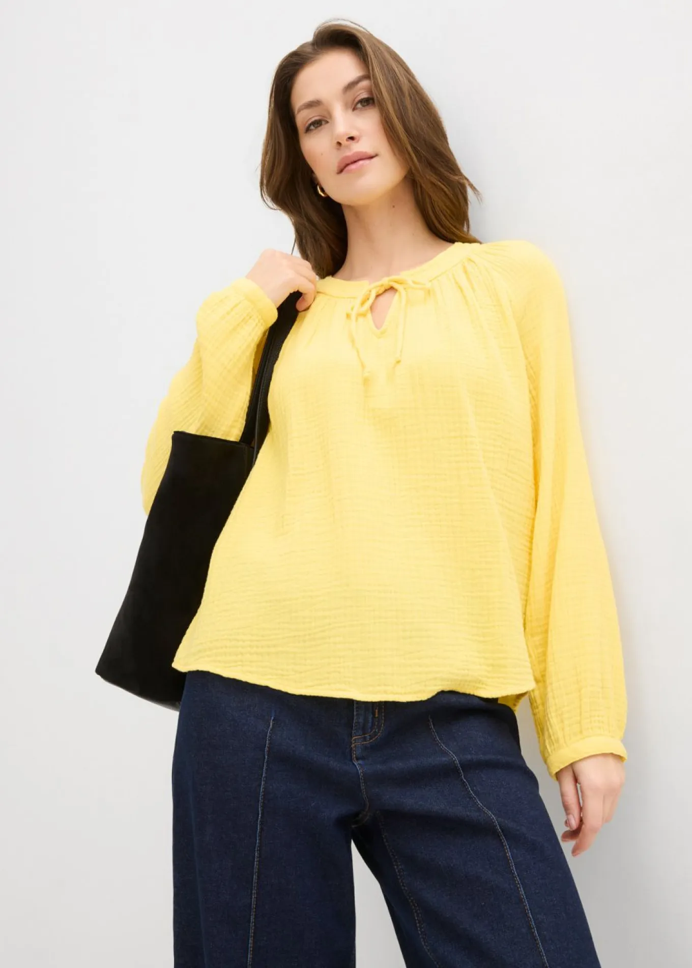 Blusa de muselina suave
