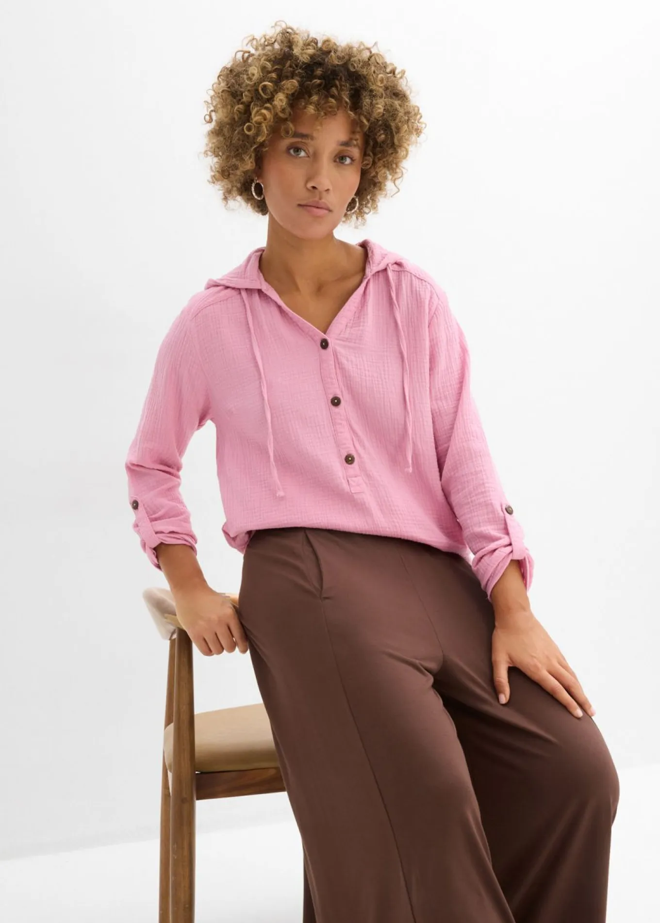 Blusa de muselina vaporosa