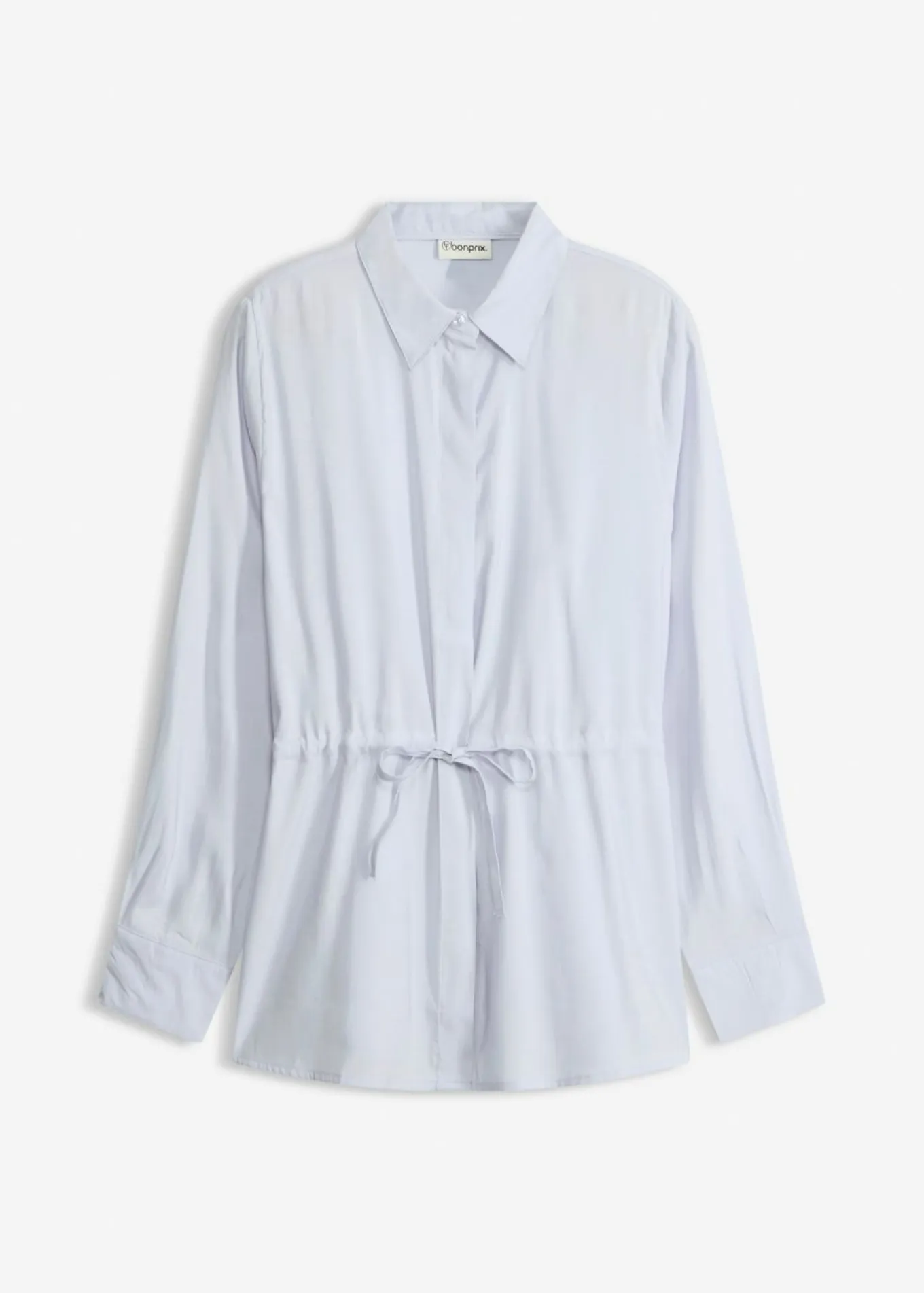 Blusa de popelín con pliegues