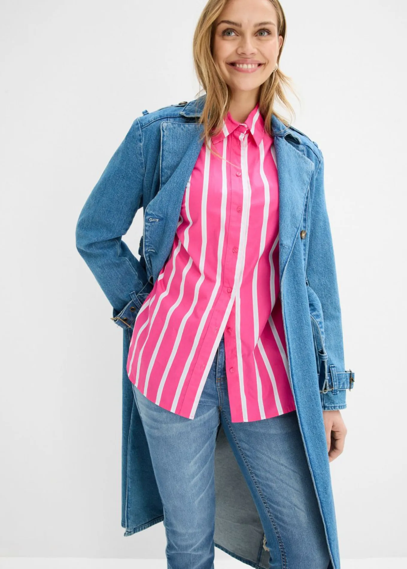Blusa de popelín de algodón