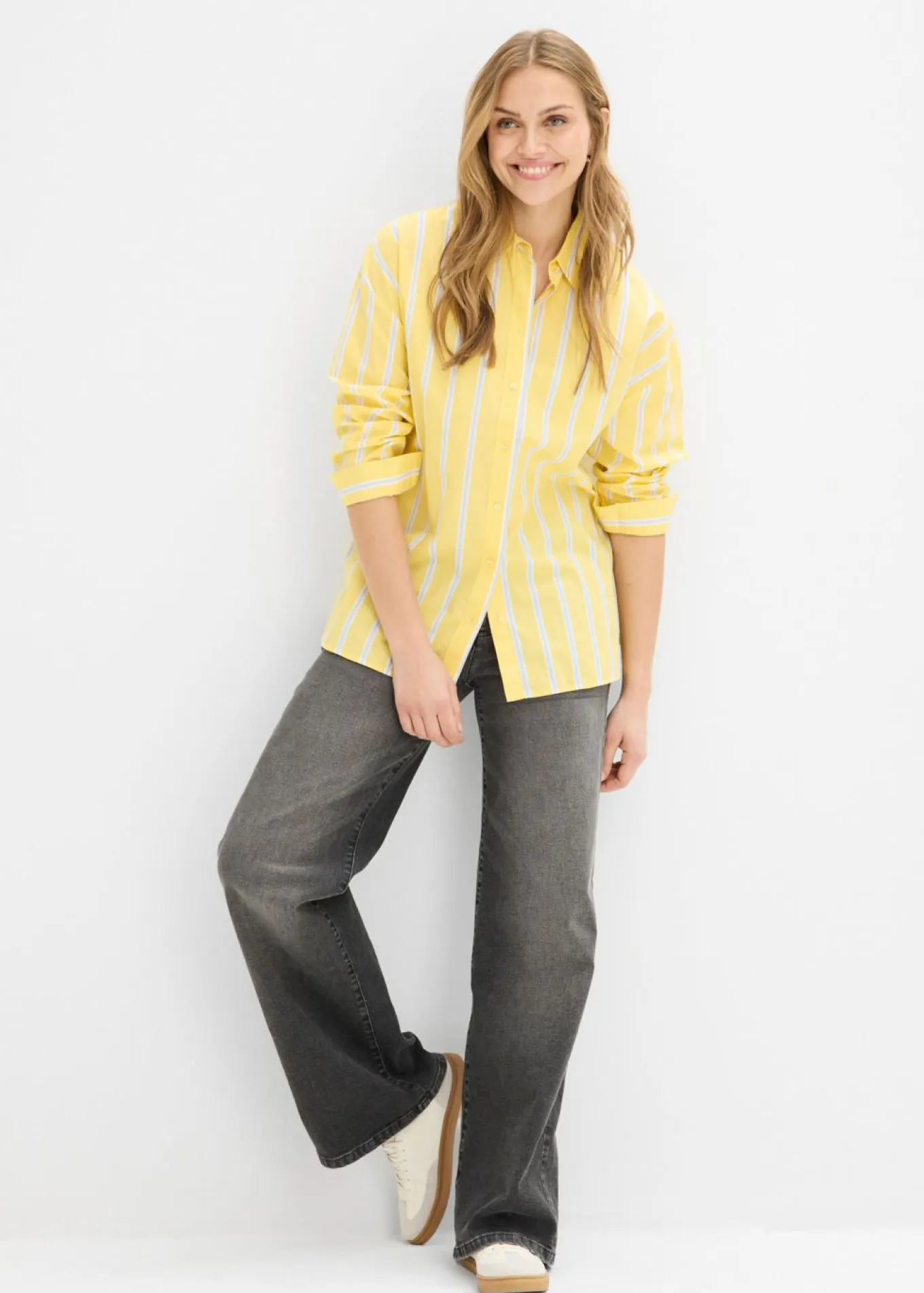 Blusa de popelín de algodón