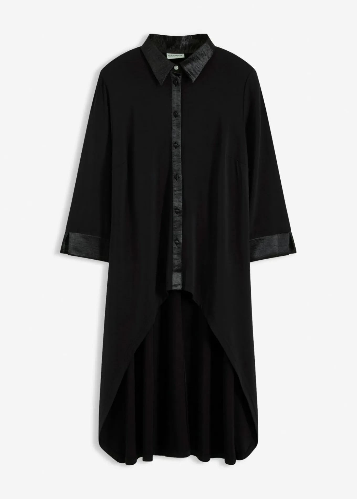 Blusa de punto con ribetes de satén