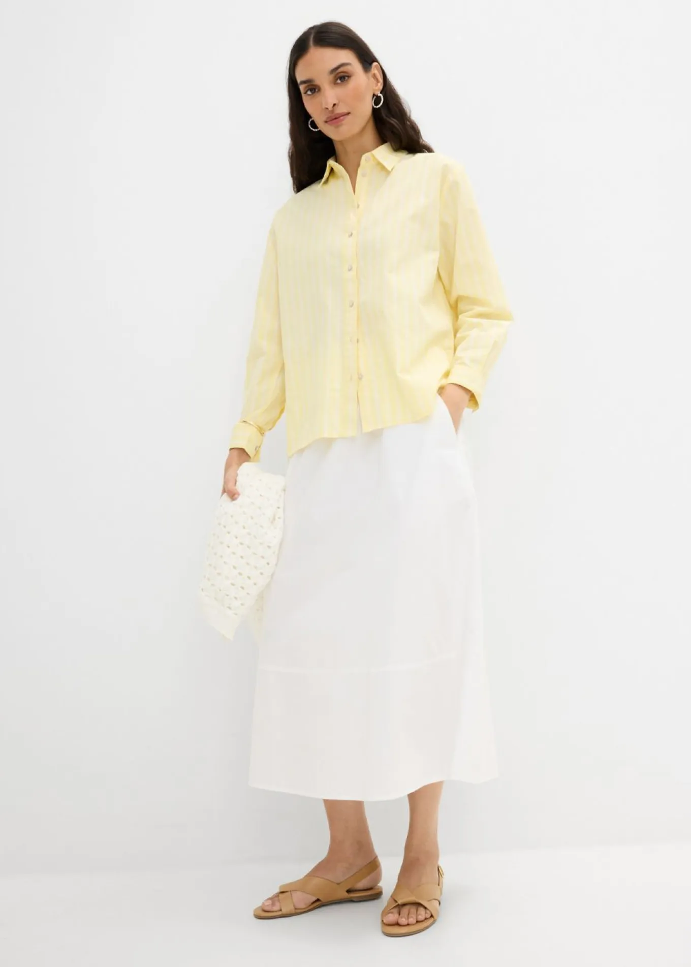 Blusa de rayas de algodón orgánico puro