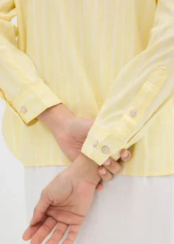 Blusa de rayas de algodón orgánico puro