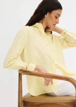 Blusa de rayas de algodón orgánico puro