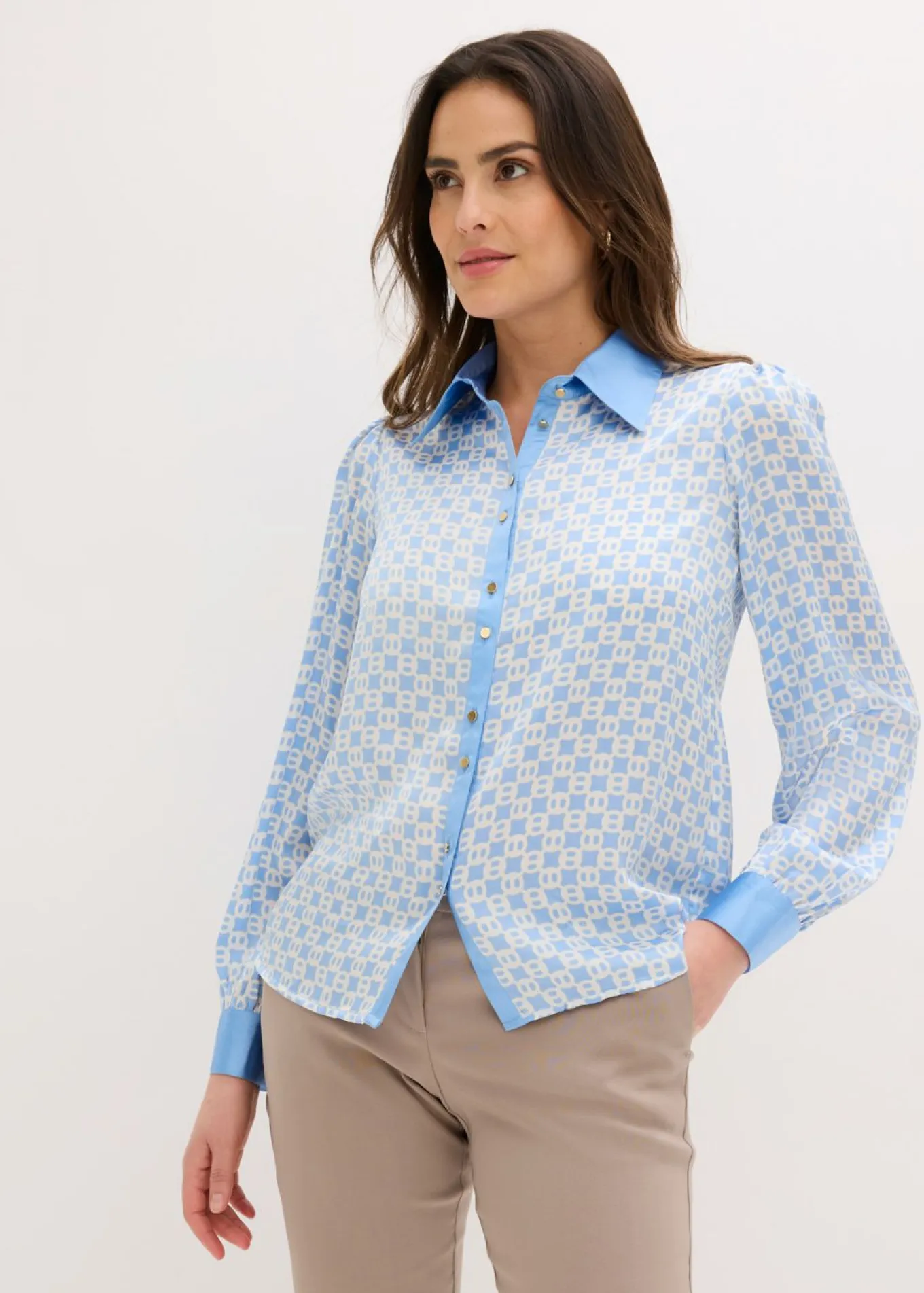Blusa de satén