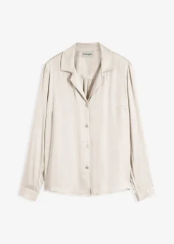 Blusa de satén fino