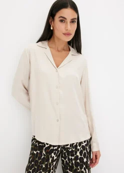 Blusa de satén fino
