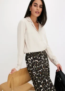 Blusa de satén fino