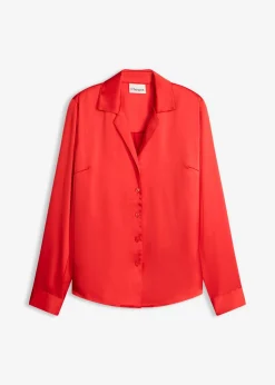 Blusa de satén fino