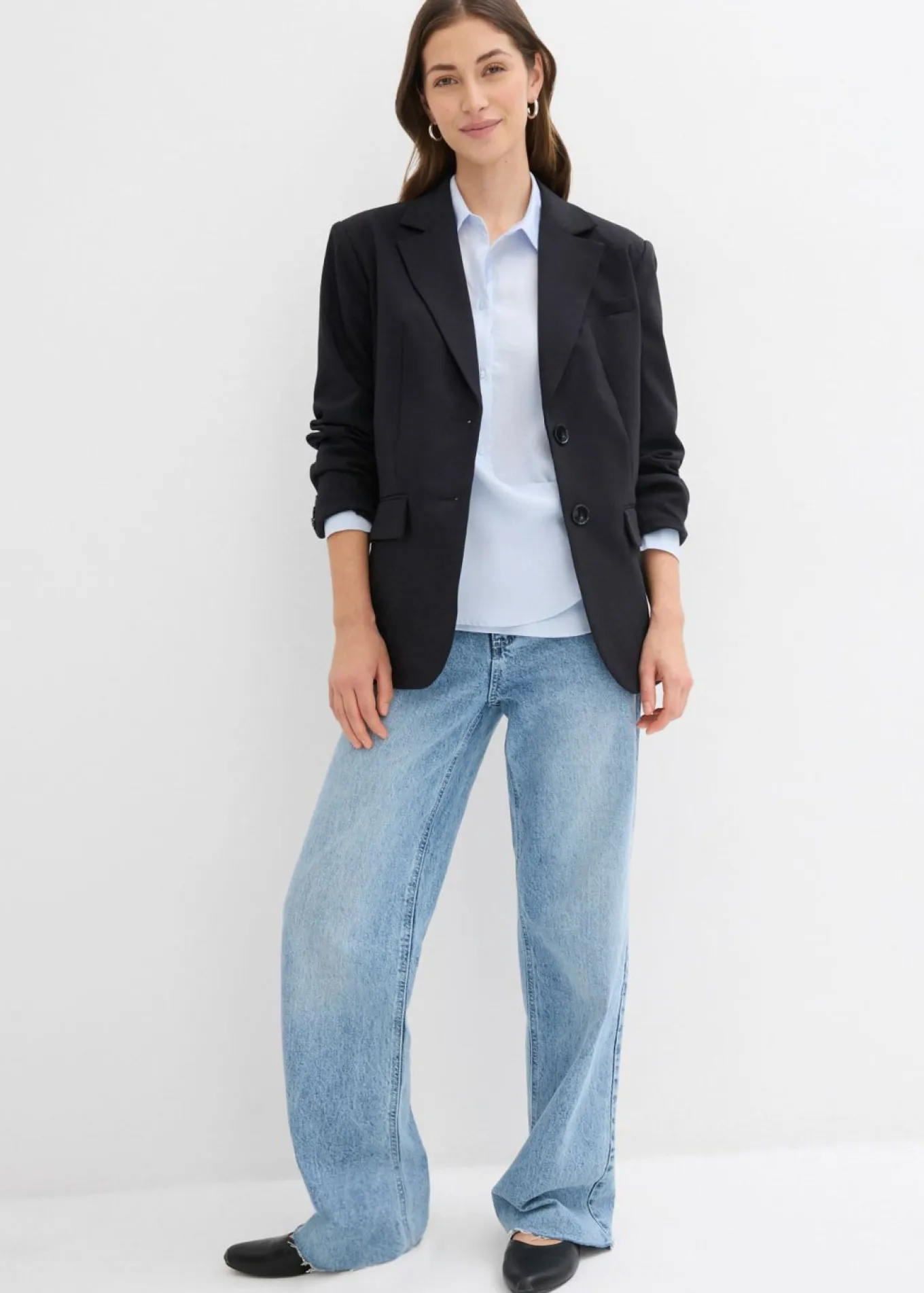 Blusa de satén fluido